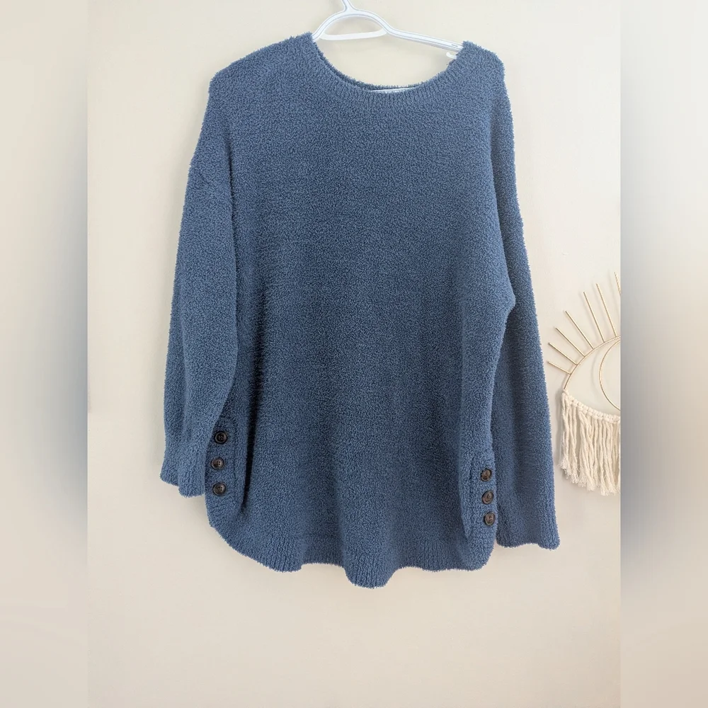 Ricki's Cozy Blue Crew Neck Sweater - Picture 1 of 5